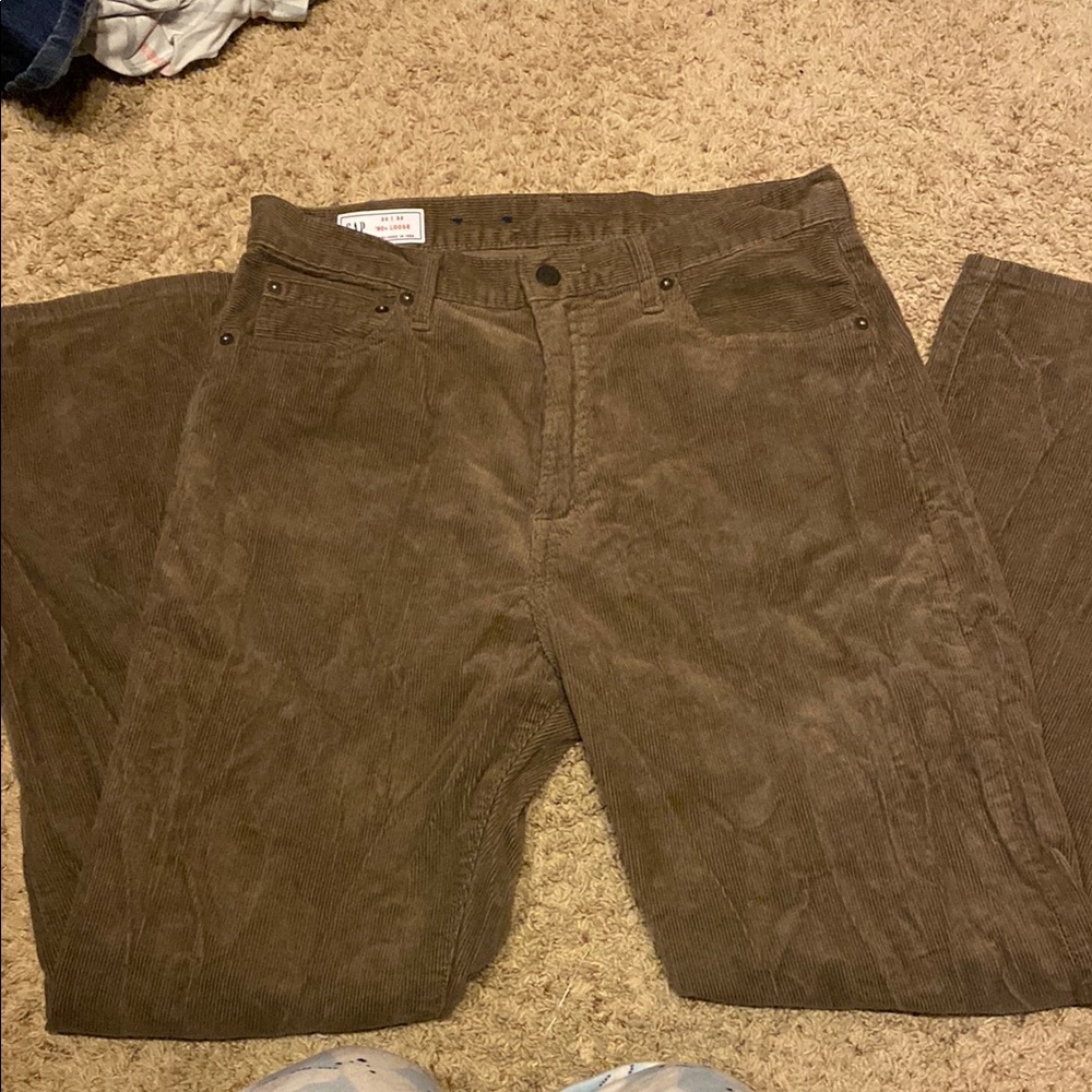 Men's Brown Corduroy Pants